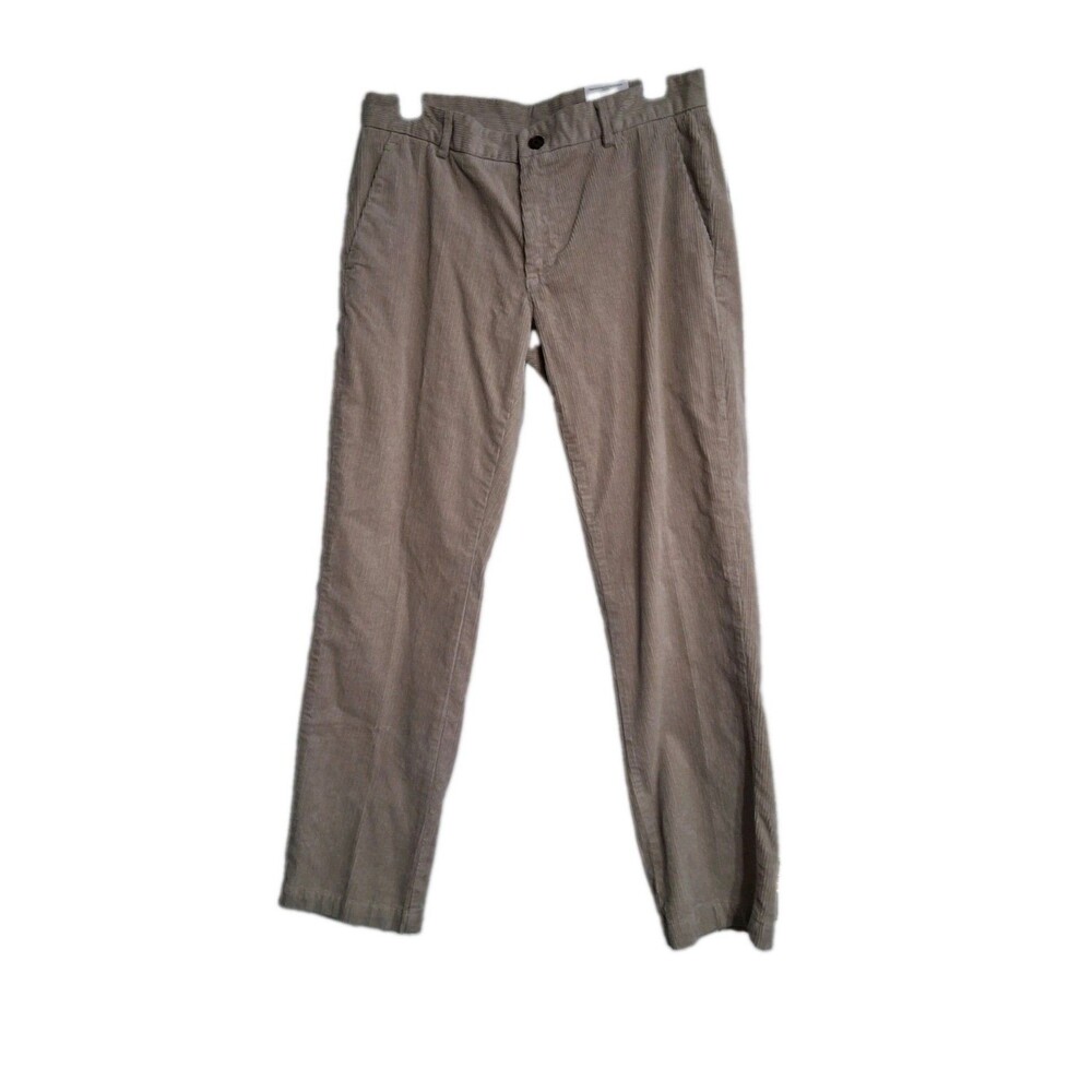 NWT Men's St. John's Bay Corduroy Chino Pants Size 30x30 Straight Fit Stonehenge